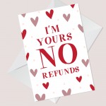 Funny Anniversary Valentines Day Joke Card For Boyfriend