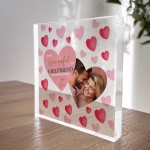 Personalised Valentines Gifts For Girlfriend Photo Block