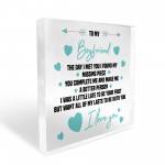 The Day I Met You Gift For Boyfriend Acrylic Block Valentine's