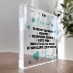 The Day I Met You Gift For Boyfriend Acrylic Block Valentine's