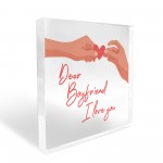 Dear Boyfriend I Love You Cute Romantic Anniversary Valentines