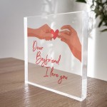 Dear Boyfriend I Love You Cute Romantic Anniversary Valentines