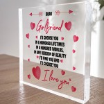 Dear Girlfriend Choose You Cute Romantic Anniversary Valentines