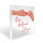 Dear Girlfriend I Love You Cute Romantic Anniversary Valentines