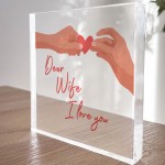 Dear Wife I Love You Cute Romantic Anniversary Valentines