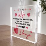 Valentines Gift For Wife Block Birthday Gifts For Her Wife Gifts