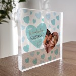 Personalised Valentines Gifts For Husband Acrylic Photo Block 