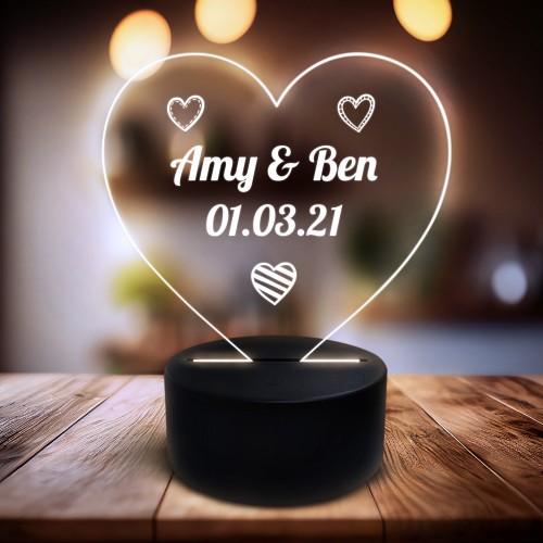 Personalised LED Neon Sign Anniversay Valentines Gifts