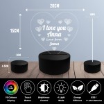 Personalised LED Gift For Boyfriend Girlfriend For Valentines