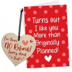 Funny Valentines Card Heart Anniversary Card For Boyfriend