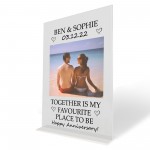 Valentines Day Personalised Song Plaque Gift For Couples Him Her