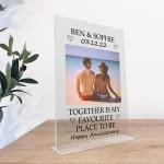 Valentines Day Personalised Song Plaque Gift For Couples Him Her