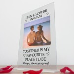 Valentines Day Personalised Song Plaque Gift For Couples Him Her