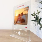 Personalised Photo Plaque Valentine's Day Gift Custom Song 