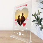 Personalised Valentine's Day Acrylic Plaque Acrylic Gift For Him