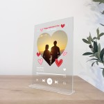 Personalised Valentine's Day Acrylic Plaque Acrylic Gift For Him