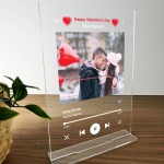 Personalised Valentines Day Song Plaque Gift For Couples Him Her