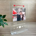 Personalised Valentines Day Song Plaque Gift For Couples Him Her