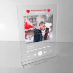 Personalised Valentines Day Song Plaque Gift For Couples Him Her