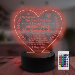 Gift For Boyfriend Acrylic Light Birthday Valentines Anniversary