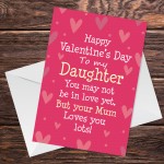 Valentines Day Card For Daughter Love Card From Mum Daughter