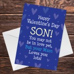 Valentines Day Card For Son Love Card From Mum Son Card