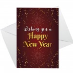 Wishing You A Happy New Year Card For Friends Neighbours Family