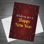 Wishing You A Happy New Year Card For Friends Neighbours Family