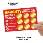 Valentines Anniversary Funny Gift for Him Naughty Scratch Card