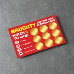 Valentines Anniversary Funny Gift for Him Naughty Scratch Card