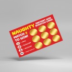 Valentines Anniversary Funny Gift for Him Naughty Scratch Card