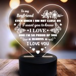 To My Boyfriend Gifts from Girlfriend 3D Illusion Lamp Love You