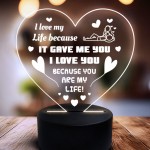 Love My Life Gifts For Him Her Anniversary Birthday Valentines