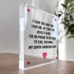 Valentines Day Anniversary Birthday Gift For Wife Acrylic Block