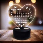 Day We Became Us PERSONALISED Calender Anniversary Valentine