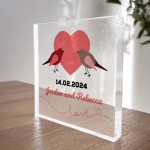 Gifts For Couple PERSONALISED Block Valentines Anniversary Gift