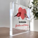 Gifts For Couple PERSONALISED Block Valentines Anniversary Gift