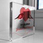 Gifts For Couple PERSONALISED Block Valentines Anniversary Gift