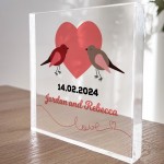 Gifts For Couple PERSONALISED Block Valentines Anniversary Gift