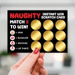 Naughty Scratch Card Gift For Him Valentines Day Anniversary