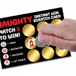 Naughty Scratch Card Gift For Him Valentines Day Anniversary