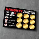 Naughty Scratch Card Gift For Him Valentines Day Anniversary