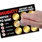 Naughty Scratch Card Valentines Day Anniversary Gift For Him