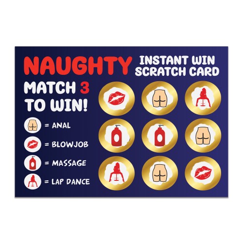 Naughty Scratch Card Gift For Him Boyfriend Husband Valentines