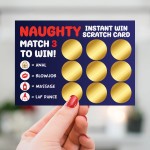 Naughty Scratch Card Gift For Him Boyfriend Husband Valentines