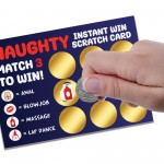 Naughty Scratch Card Gift For Him Boyfriend Husband Valentines