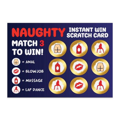 Valentines Gifts For Him Naughty Scratch Card Gift Boyfriend