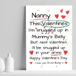 Nanny To Be Gifts For Valentines Day Gift From Bump Print