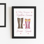 PERSONALISED Valentines Gift For Him Her Welly Boot Couple Gift