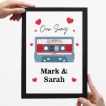 PERSONALISED Our Song Anniversary Gift First Dance Wedding Gift